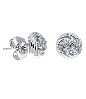 PENDIENTE PRESION ZIRCONIT PLATA 925 MIL.
