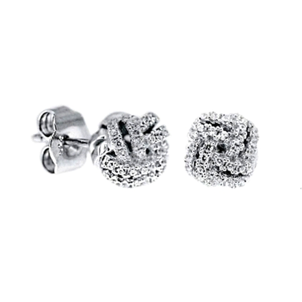PENDIENTE PRESION ZIRCONIT PLATA 925 MIL.