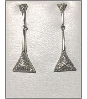 PENDIENTE PRESION ZIRCONIT PLATA 925 MIL.