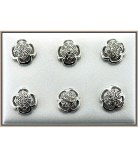 PEND. PRESION ZIR. FLOR PLATA 925 MIL.