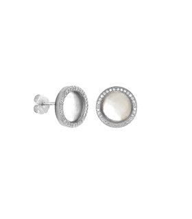PEND. PRESION ZIR. Y NACAR PLATA 925 MIL.