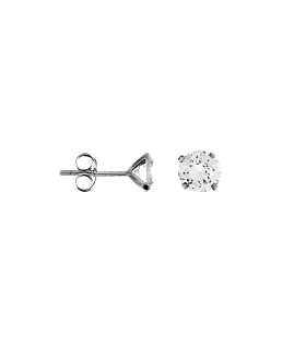 PENDIENTE UNISEX PLATA 1ª LEY 7 MM.