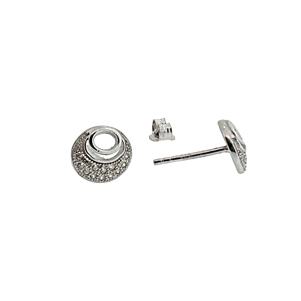 PENDIENTE MUJER PLATA 925 MIL. 8 X 9 MM