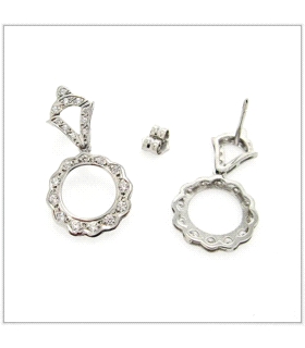 PEND.PRESION ZIR.LARGOS PLATA 925 MIL.