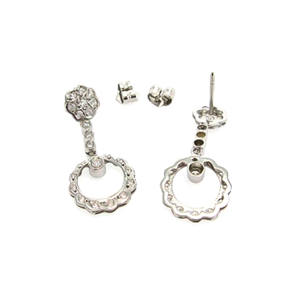 PEND.PRESION ZIR.LARGOS PLATA 925 MIL.