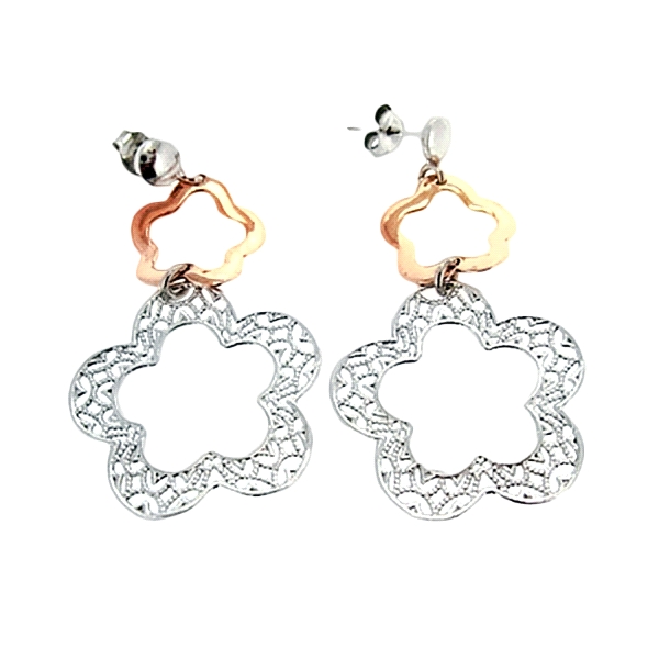 PENDIENTE LARGOS MUJER PLATA 1º  LEY