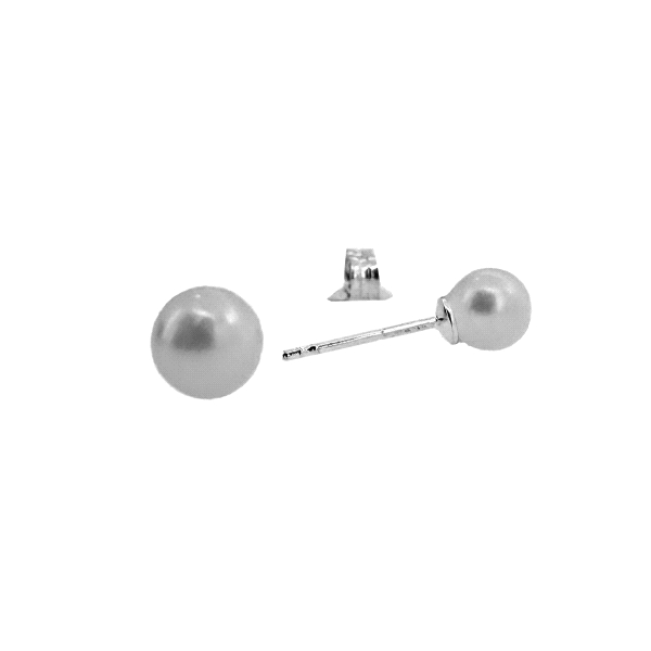 PENDIENTE PERLAS NATURALES PLATA 1ª LEY