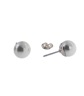 PENDIENTE PERLAS NATURALES PLATA 1ª LEY
