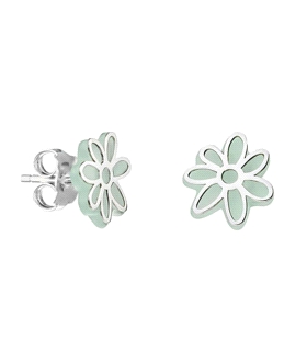PENDIENTE PIEDRA SINTETICA PLATA 1ª LEY