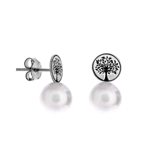PENDIENTE ARBOL VIDA PLATA 925 MIL.