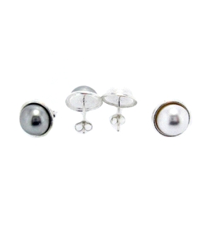 PEND.PRESION PERLA SINT.10 MM. PLATA 925 MIL.