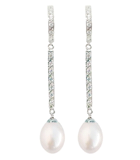 PEND.PRESION PERLA NT.14 ZIR.LARGO PLATA 925 MIL.