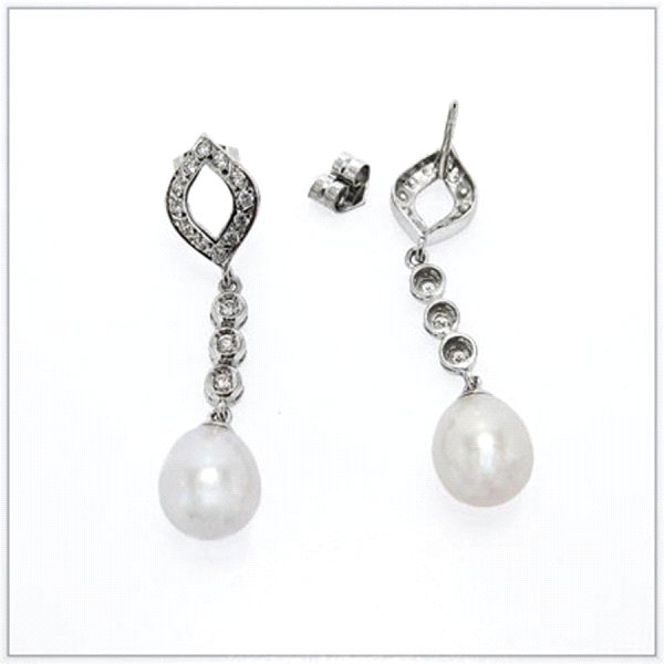 PEND.PRESION PERLA NT.15 ZIR. PLATA 925 MIL.