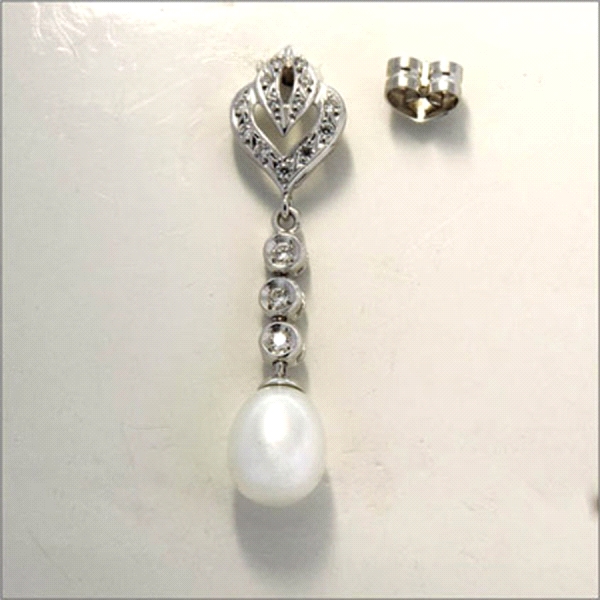 PEND.PRESION PERLA NT.16 ZIR. PLATA 925 MIL.