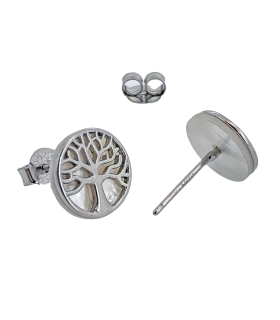 PENDIENTE ARBOL VIDA PLATA 1ª LEY 10 MM,