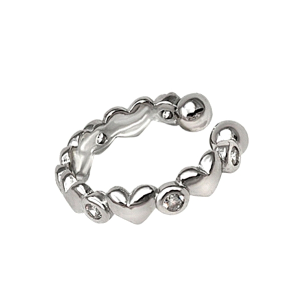 PENDIENTE EAR CUFF PLATA 1ª LEYN3 X 14 M