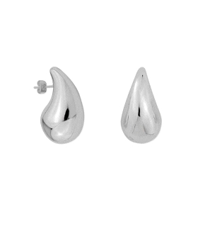 PENDIENTE GOTA DE AGUA BRILLO PLATA 1ª L