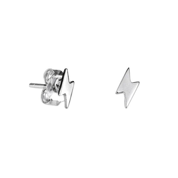 PENDIENTE RAYO PLATA PRIMERA LEY 7.5X6