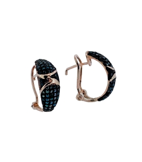 PENDIENTES MUJER PLATA 1ª LEY 18 X 7 MM