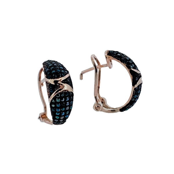 PENDIENTES MUJER PLATA 1ª LEY 18 X 7 MM