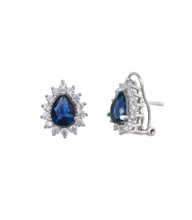 PENDIENTE OMEGA PLATA 1ª LEY 12 X 14 MM