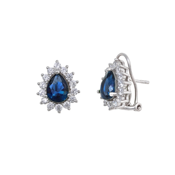 PENDIENTE OMEGA PLATA 1ª LEY 12 X 14 MM