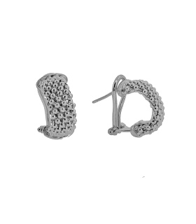 PENDIENTES MUJER PLATA 1ª LEY 18 X 9 MM