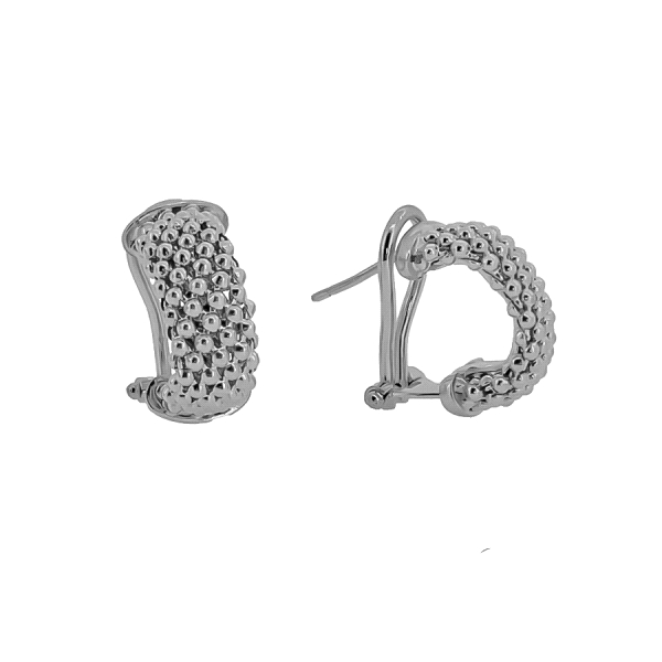 PENDIENTES MUJER PLATA 1ª LEY 18 X 9 MM
