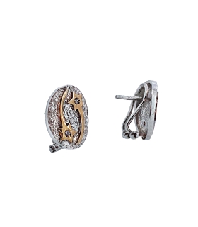 PENDIENTES MUJER PLATA 1ª LEY 15 X 12 MM