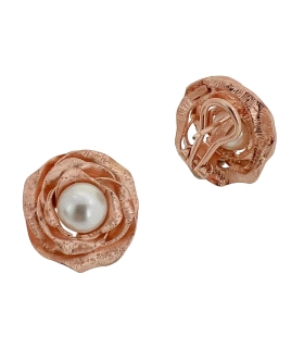 PENDIENTE FLOR DISEÑO MUJER PLATA 1ª LEY