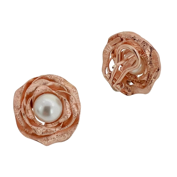 PENDIENTE FLOR DISEÑO MUJER PLATA 1ª LEY