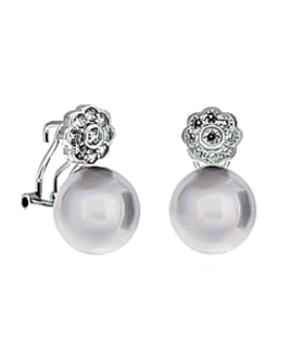 PENDIENTES PERLA TU Y YO PLATA 1ª LEY