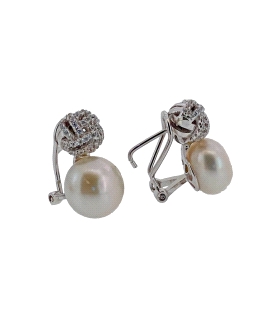 PENDIENTES PERLA TU Y YO PLATA 1ª LEY