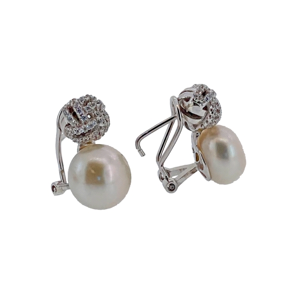 PENDIENTES PERLA TU Y YO PLATA 1ª LEY