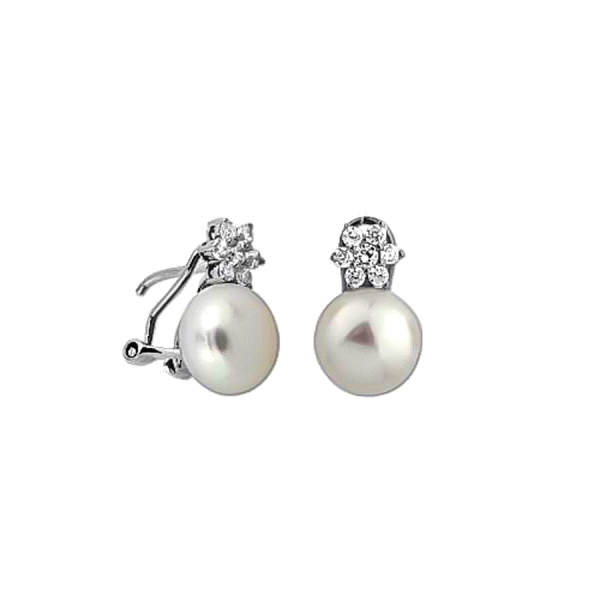 PENDIENTES PERLA TU Y YO PLATA 1ª LEY