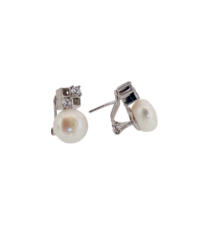 PENDIENTES MUJER PLATA 1ª LEY 10.50 MM