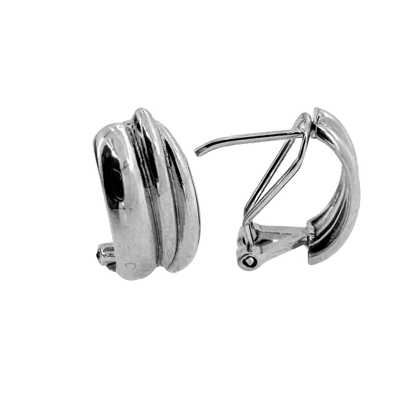 PENDIENTE CLASICO PLATA 1ª LEY 15 X 8 MM