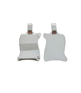 COLGANTE PERGAMINO PLATA 1ª LEY 22 X 17