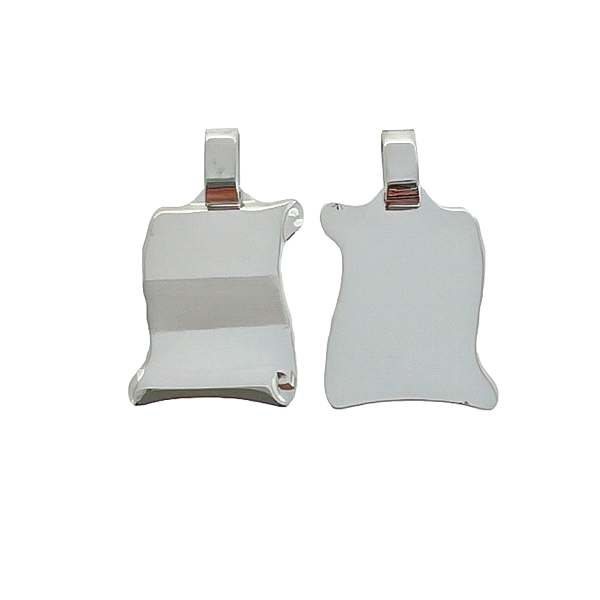 COLGANTE PERGAMINO PLATA 1ª LEY 22 X 17