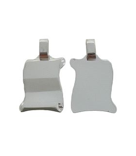 COLGANTE PERGAMINO PLATA 1ª LEY 25 X 19