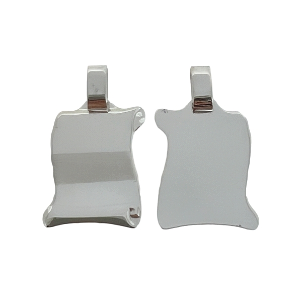 COLGANTE PERGAMINO PLATA 1ª LEY 25 X 19
