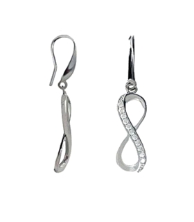 PENDIENTES INFINITO PLATA PRIMERA LEY