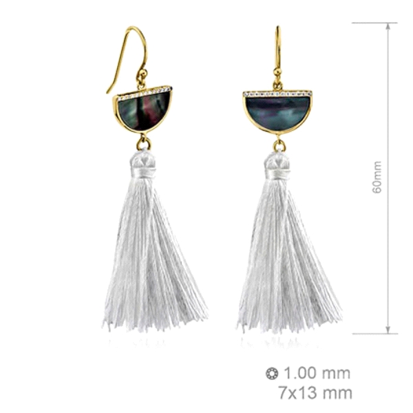 PENDIENTES MUJER PLATA PRIMERA LEY 7X13