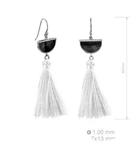 PENDIENTES MUJER PLATA PRIMERA LEY 7X13