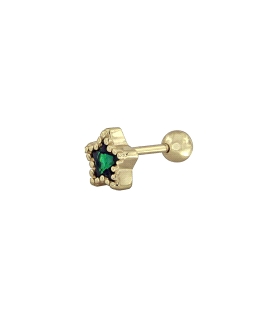 PIERCING PLATA PRIMERA LEY ESTRELLA 3X6