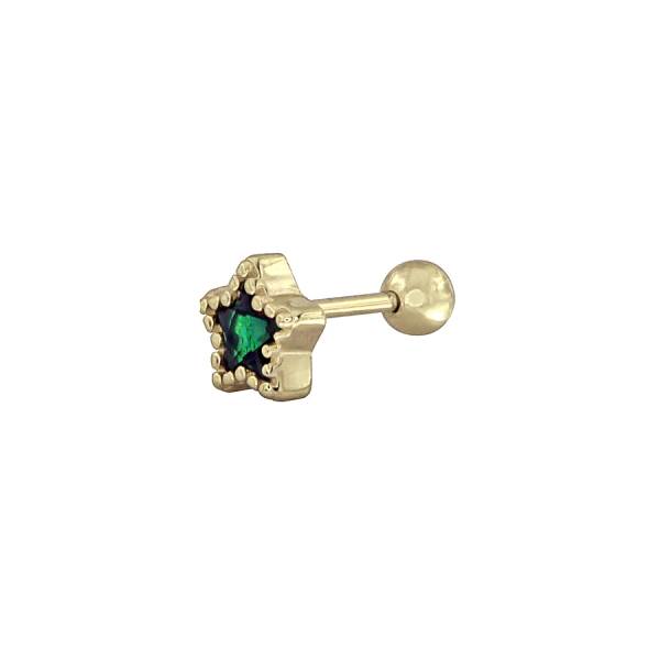 PIERCING PLATA PRIMERA LEY ESTRELLA 3X6