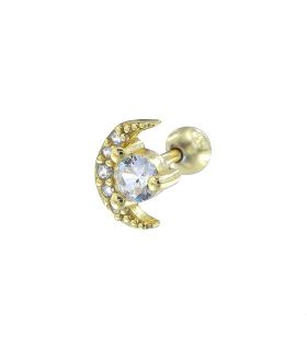PIERCING PLATA PRIMERA LEY LUNA 6.50 X 6