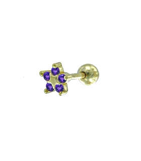 PIERCING PLATA PRIMERA LEY ESTRELLA 4.50