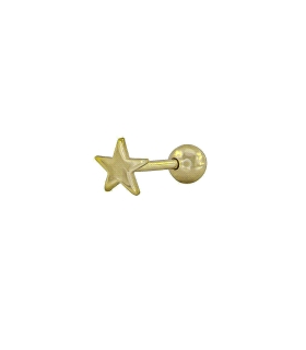 PIERCING PLATA PRIMERA LEY ESTRELLA 4 MM