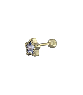 PIERCING PLATA PRIMERA LEY ESTRELLA 3X6